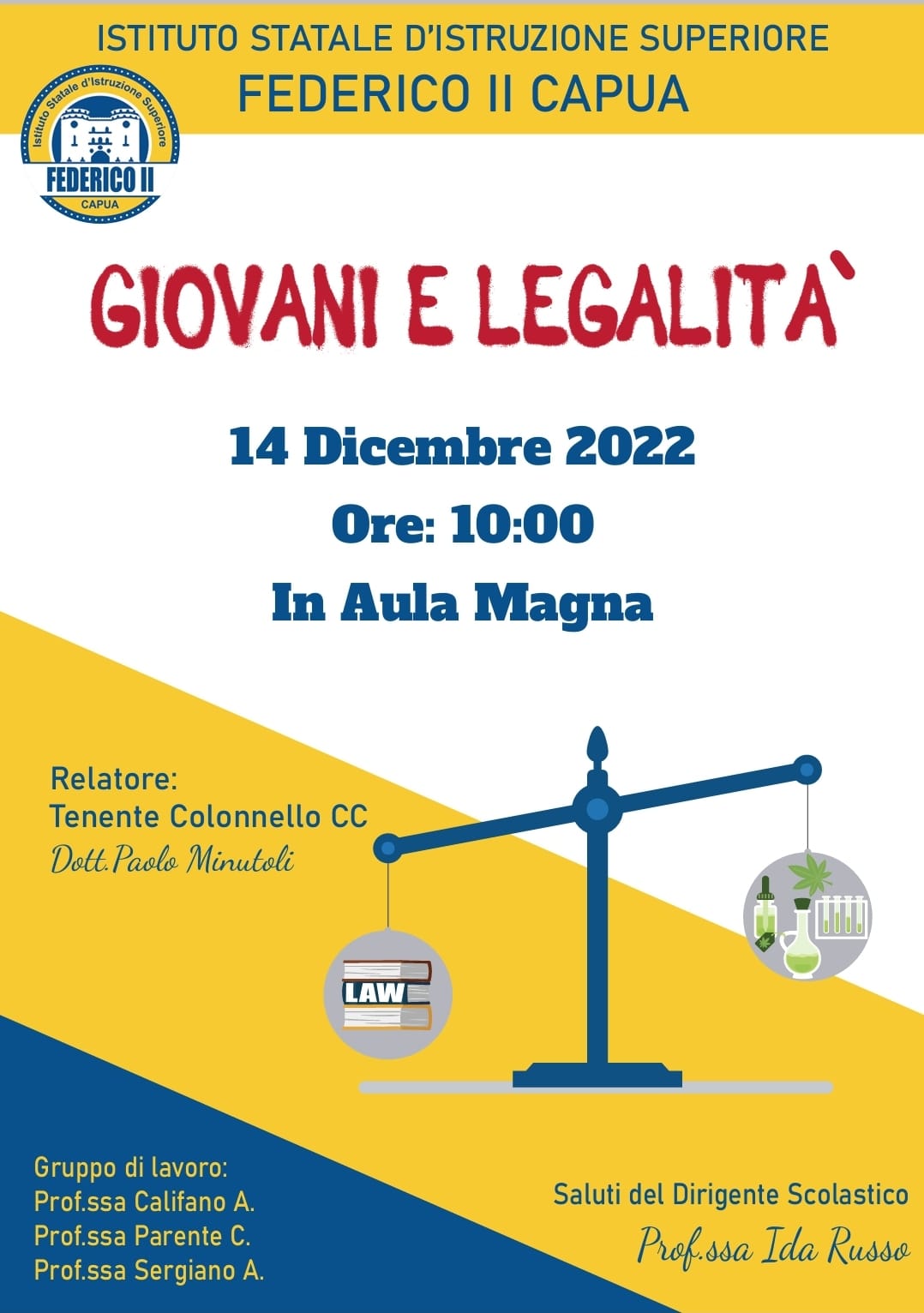 Giovani e Legalità - 14 Dicembre 2022  