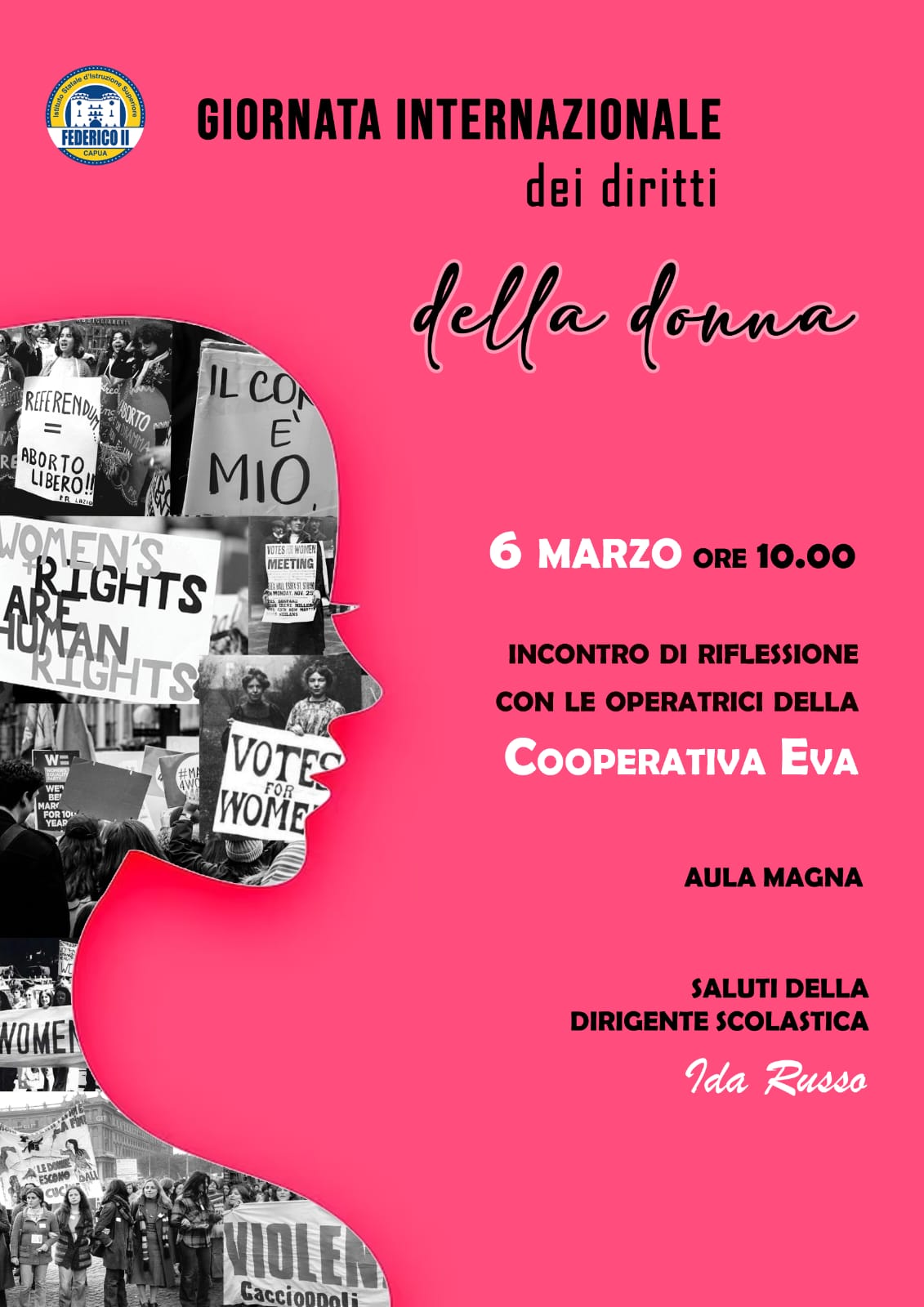 Giornata internazionale dei diritti della donna  - Incontro con le operatrici della Cooperativa EVA - 6 MARZO 2023